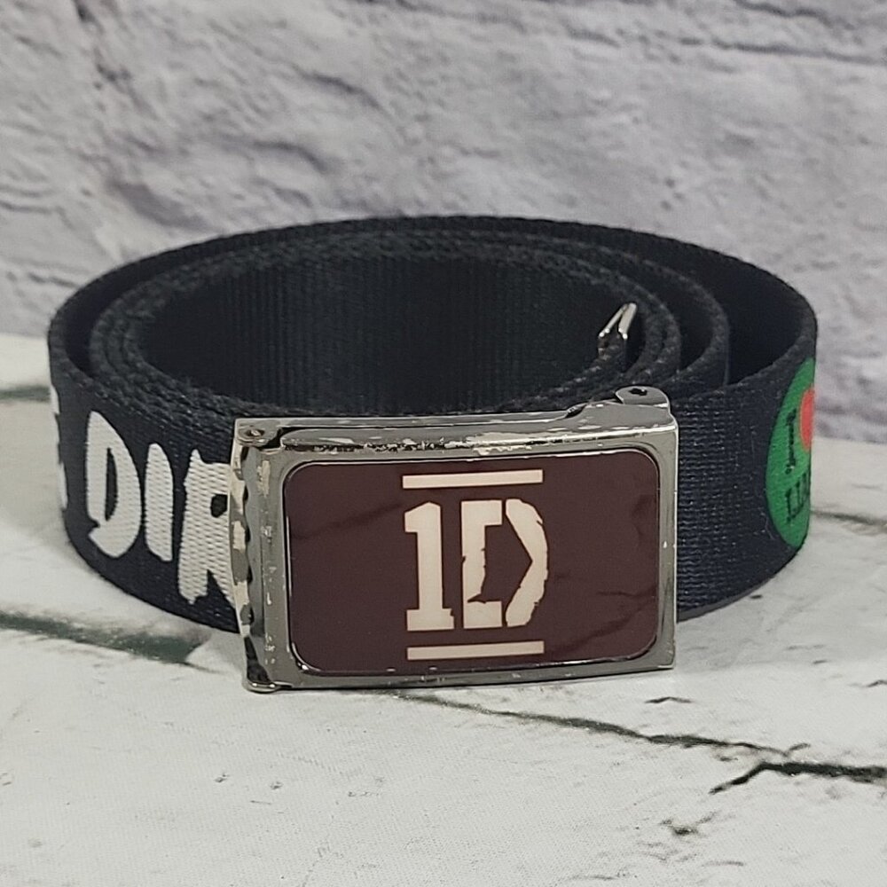Vintage Buckle Down 1D I Love One Direction Belt Boyband Fandom One Size‎